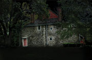 Computer rendering of Hasbrouck House by night