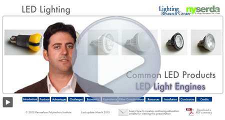 Click to see short, interactive video, "LED Lighting"